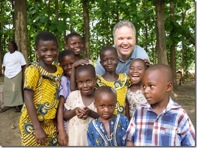 Togo Chris with children