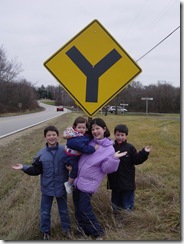 Fork in the Road Christmas Card