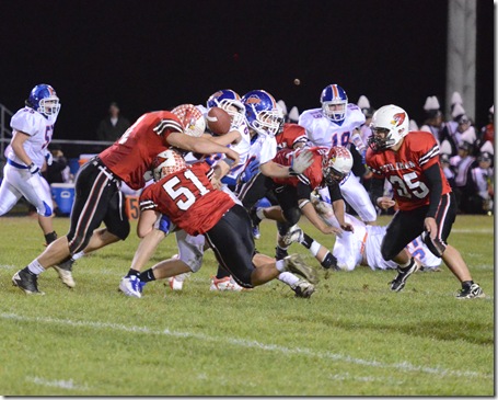 Dobson hit Wold fumble recovery
