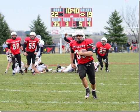 Cox's touchdown put Stillman up by two scores.