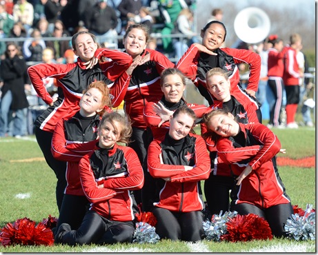 SV Poms during St. Bede's playoff game.