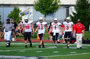 SV JV captains for Aurora Christian game.