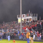The haze of the "TD Cannon" hangs over the SV bleachers. The haze of the "TD Cannon" hangs over the SV bleachers.