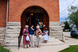 Image of the Red Brick Church in Stillman Valley.