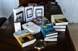 You can win one of several Nook e-readers or some great reading.