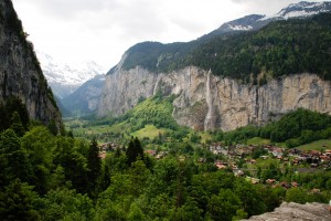 The Lauterbrunnen Valley in the Swiss Alps